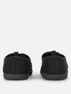 Best Canvas-Plimsolls Zum Schnüren Damen Sneakers