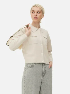 New Cardigan Mit Knopfleiste Und Kragen Damen Pullover Und Cardigans