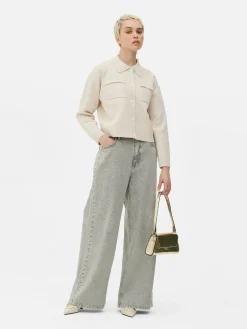 New Cardigan Mit Knopfleiste Und Kragen Damen Pullover Und Cardigans