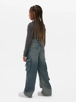 Hot Cargo-Denim-Jeans Im Used-Look Kinder Jeans