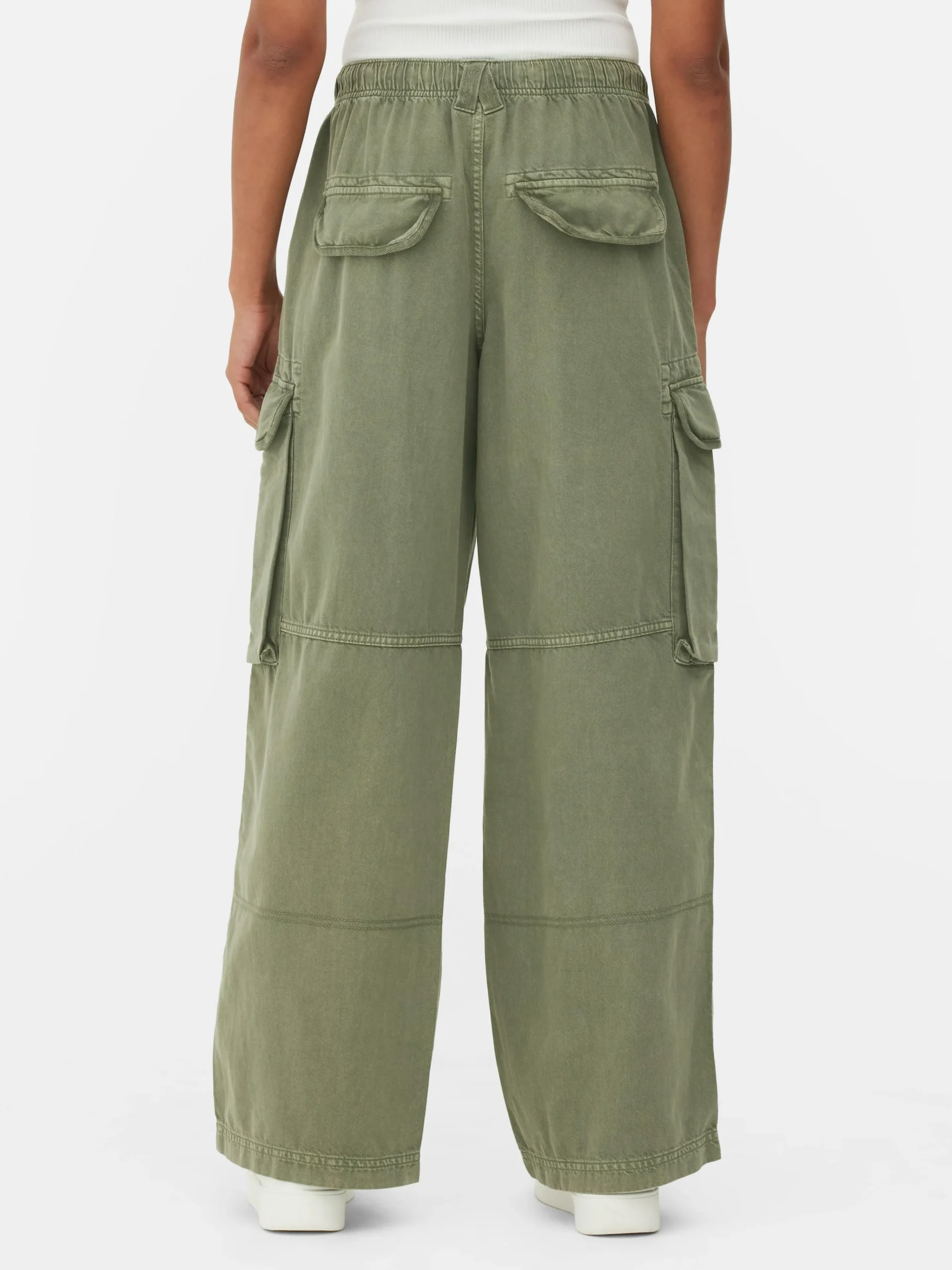 Clearance Cargohose Mit Bindegürtel Damen Denim|Jeans