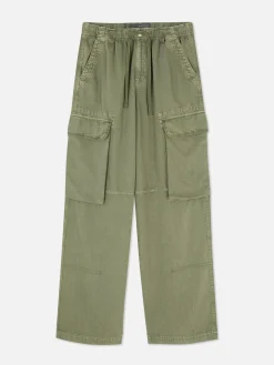 Clearance Cargohose Mit Bindegürtel Damen Denim|Jeans