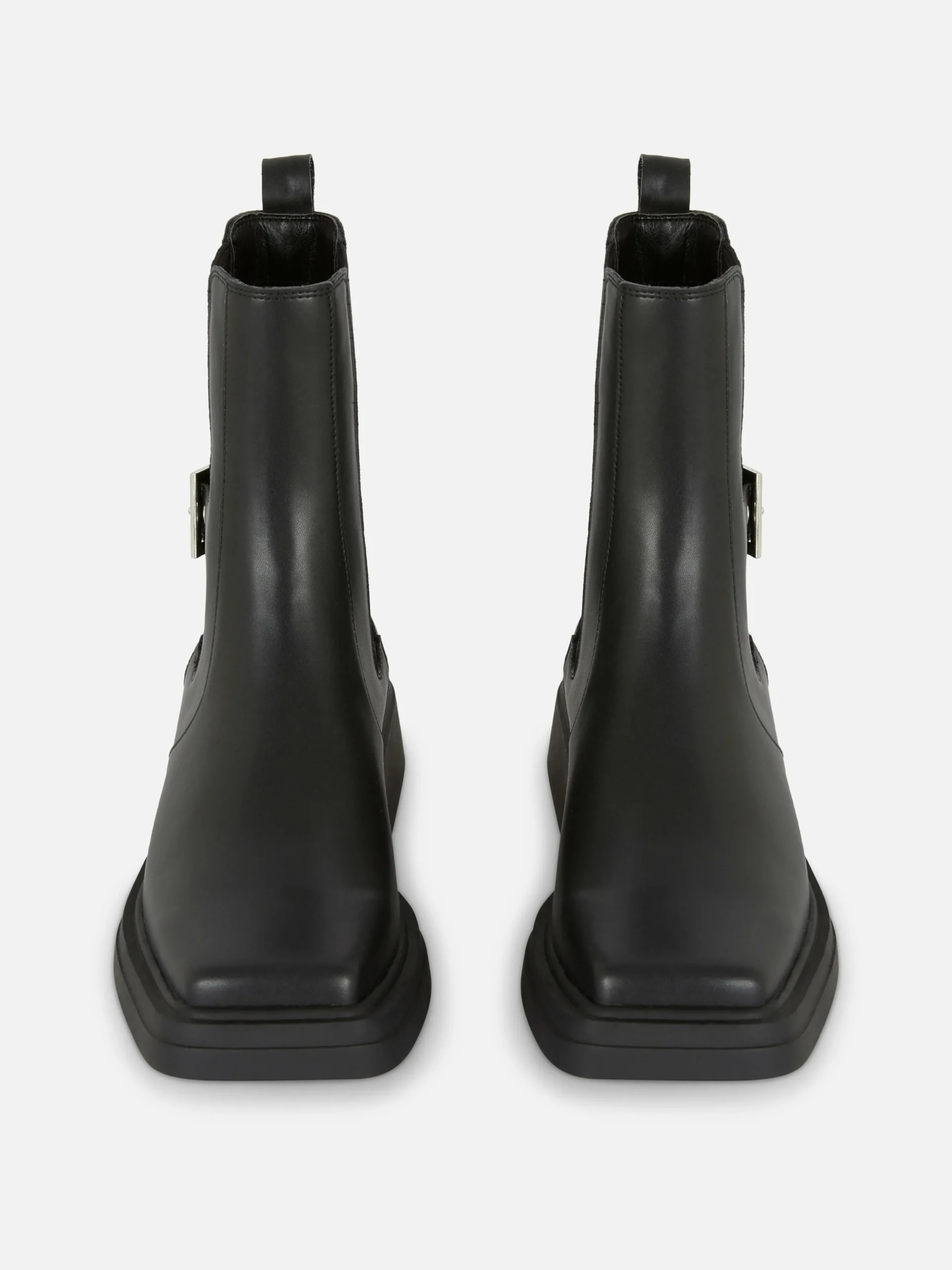 Online Chelseaboots Aus Kunstleder Mit Eckigem Zehenbereich Damen Stiefel