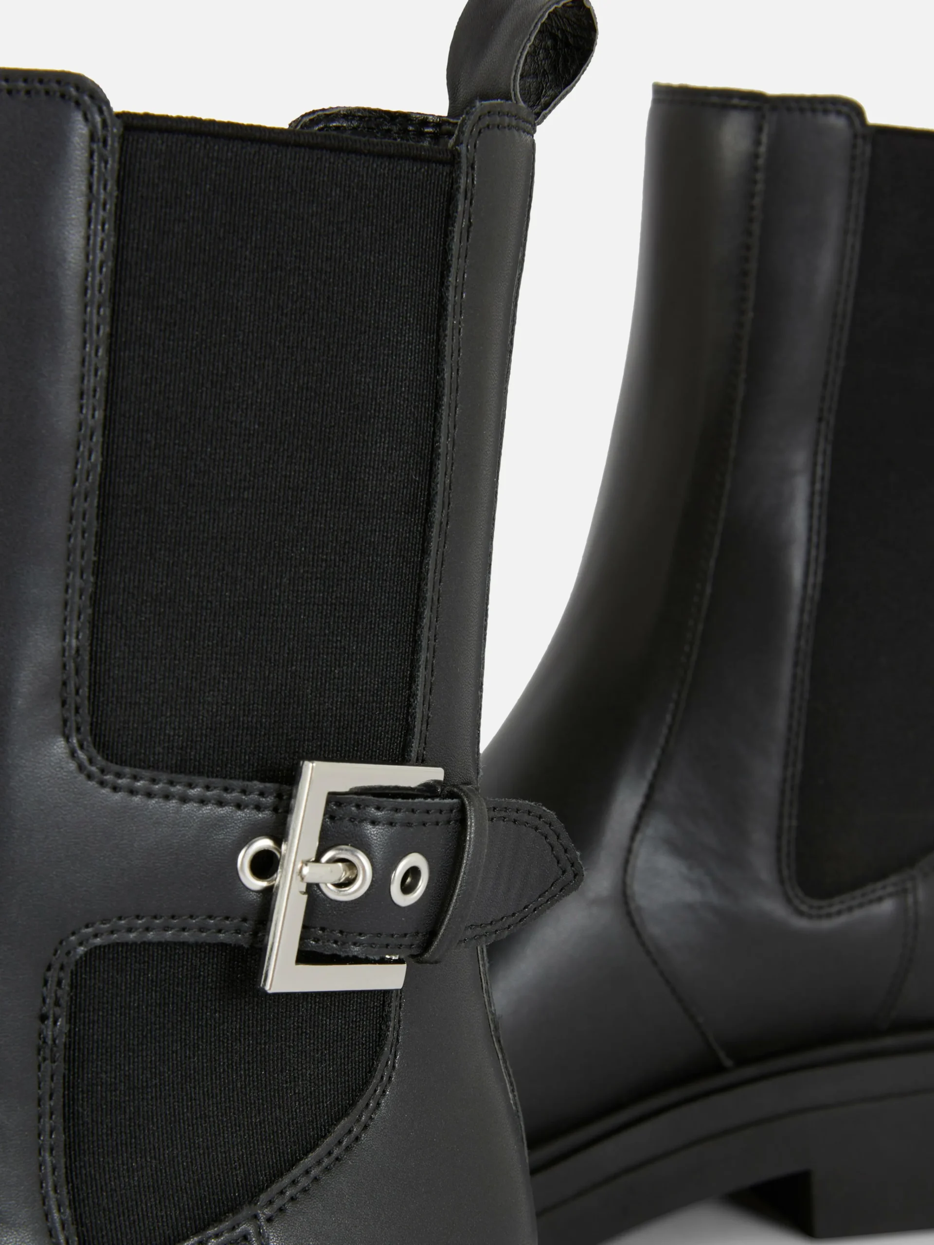 Online Chelseaboots Aus Kunstleder Mit Eckigem Zehenbereich Damen Stiefel