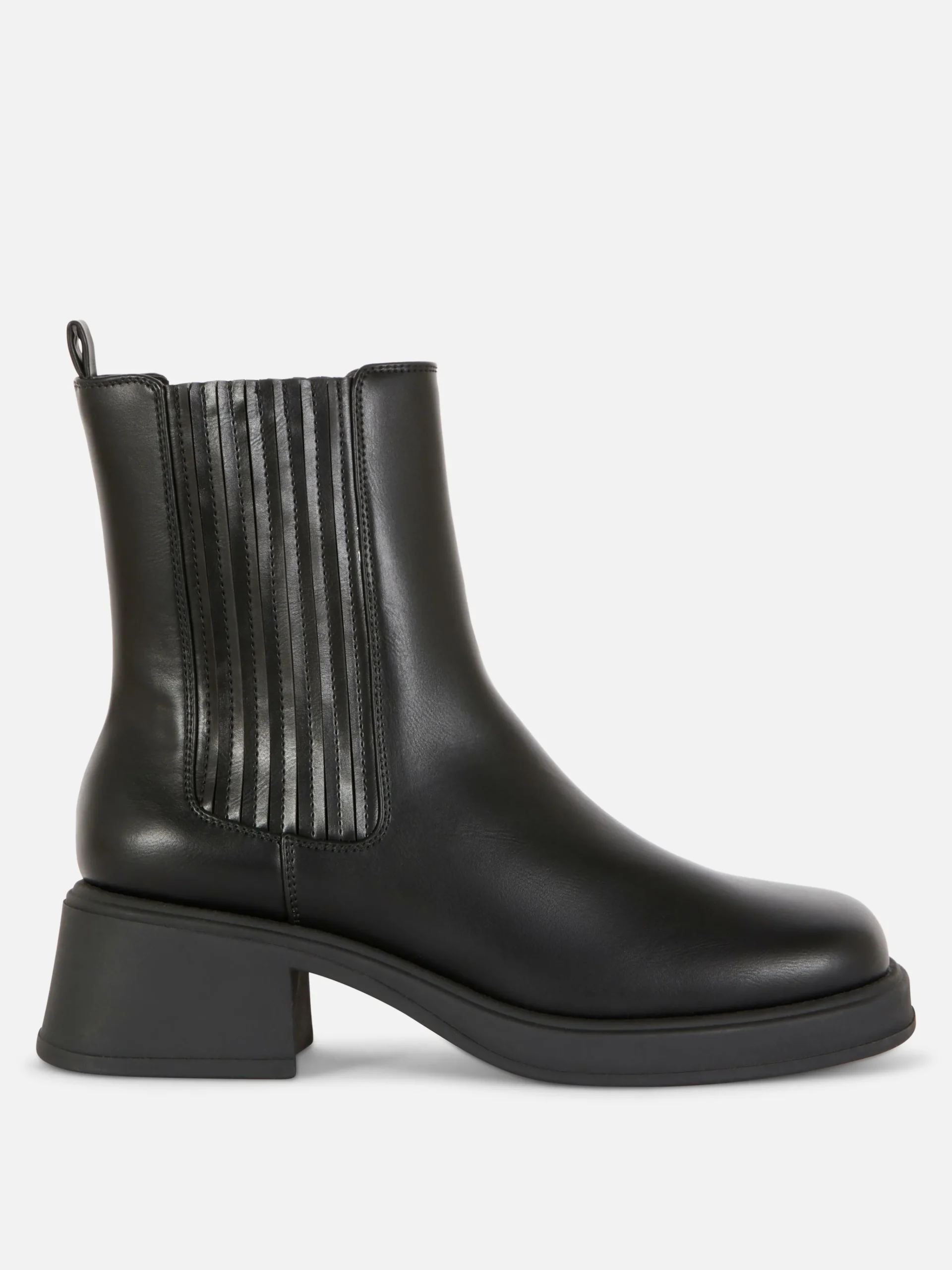 Outlet Chelsea-Stiefeletten Mit Blockabsatz Damen Stiefel