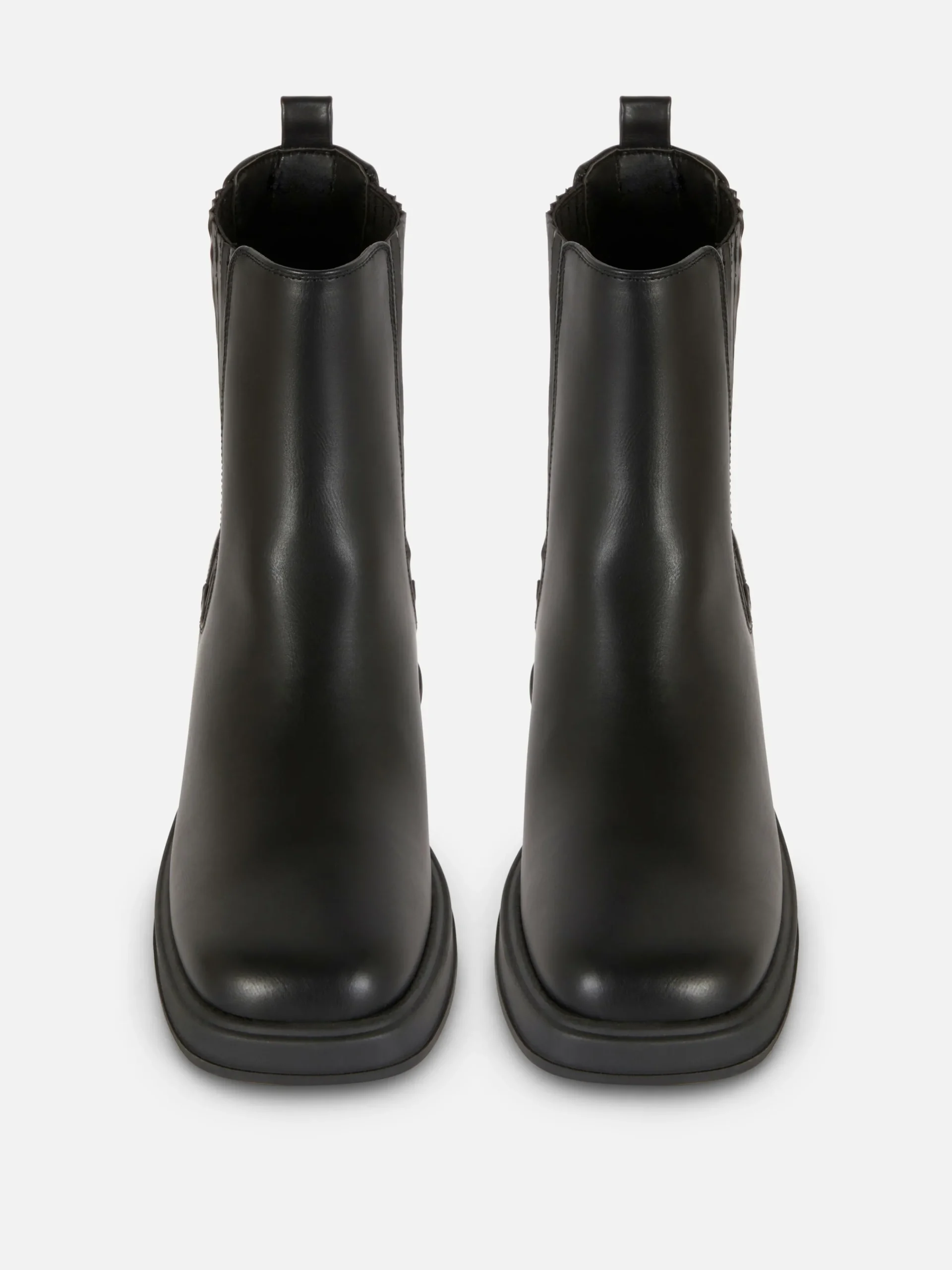 Outlet Chelsea-Stiefeletten Mit Blockabsatz Damen Stiefel