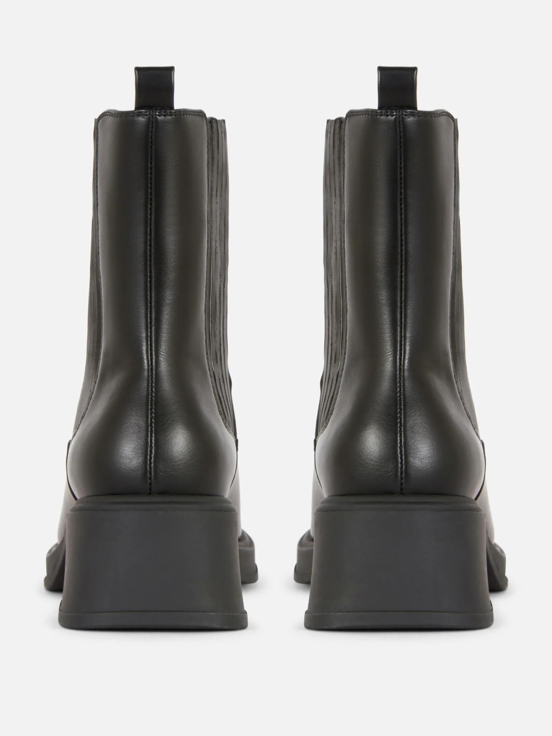 Outlet Chelsea-Stiefeletten Mit Blockabsatz Damen Stiefel