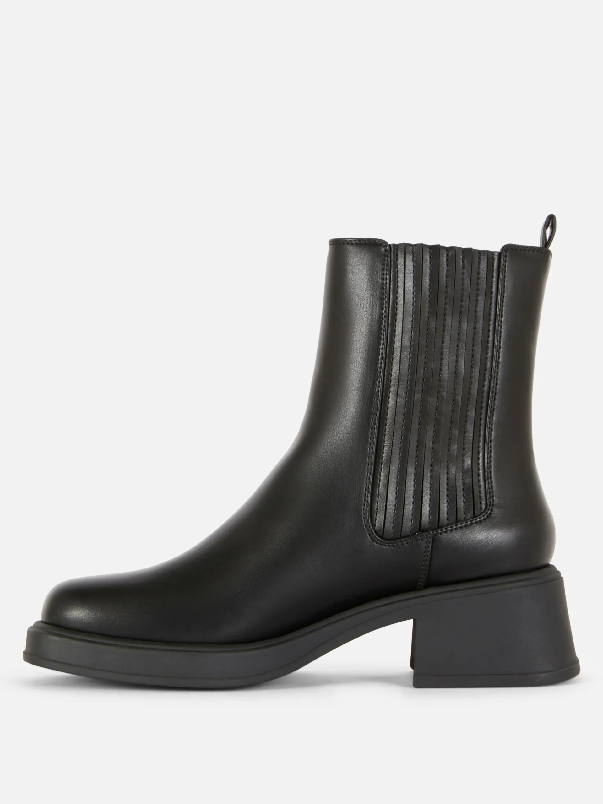 Outlet Chelsea-Stiefeletten Mit Blockabsatz Damen Stiefel