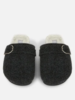 Best Clog-Mules Aus Filz Damen Hausschuhe