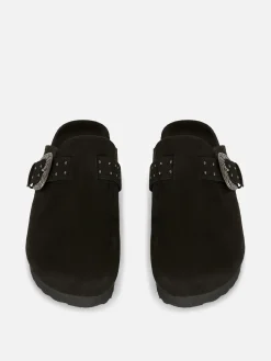 Hot Clogs Mit Nietenschnalle Damen Hausschuhe|Hausschuhe