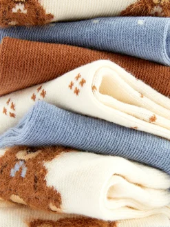 Discount Crew-Socken Mit Bärenmotiv, 7er-Pack Damen Socken