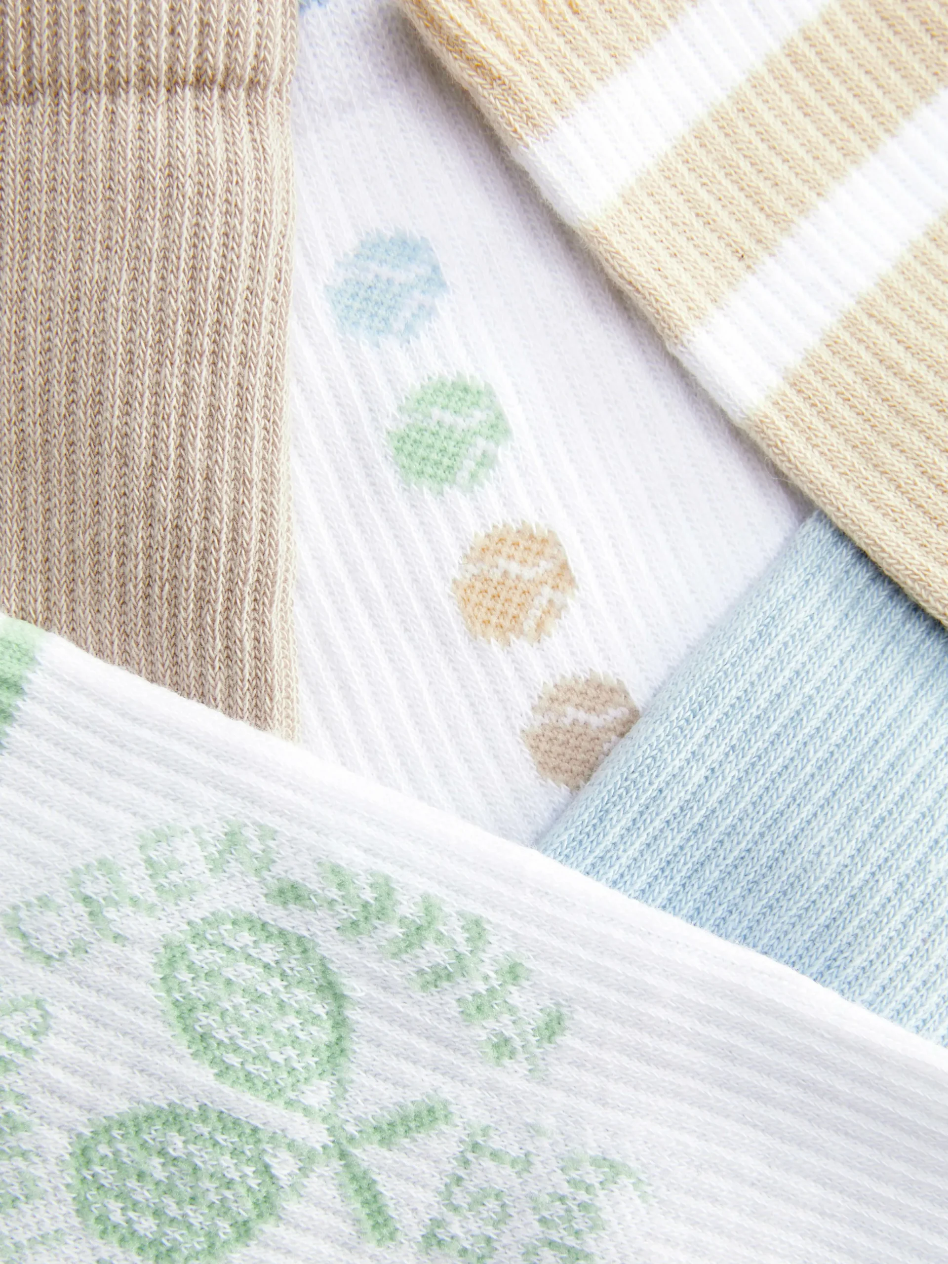 Crew-Socken Mit Grafik, 5er-Pack Damen Socken