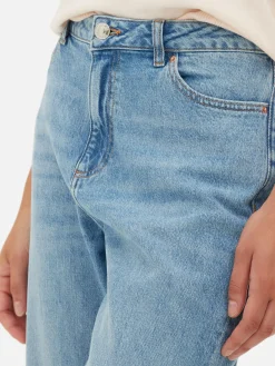 Hot Denim Jeans Mit Geradem Bein Damen Denim|Jeans