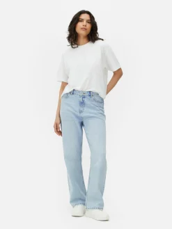 Discount Denim Jeans Mit Geradem Bein Damen Denim|Jeans