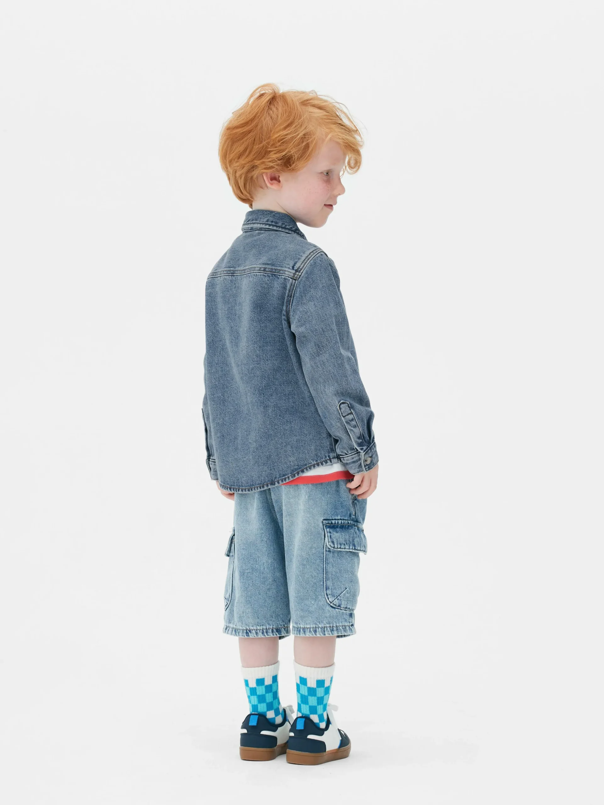 Discount Denim-Hemd Mit Knopfleiste Kinder Hemden