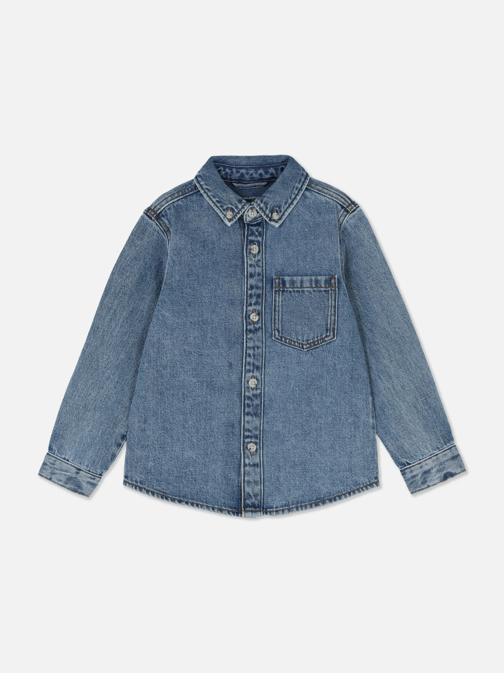 Discount Denim-Hemd Mit Knopfleiste Kinder Hemden