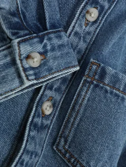 Discount Denim-Hemd Mit Knopfleiste Kinder Hemden