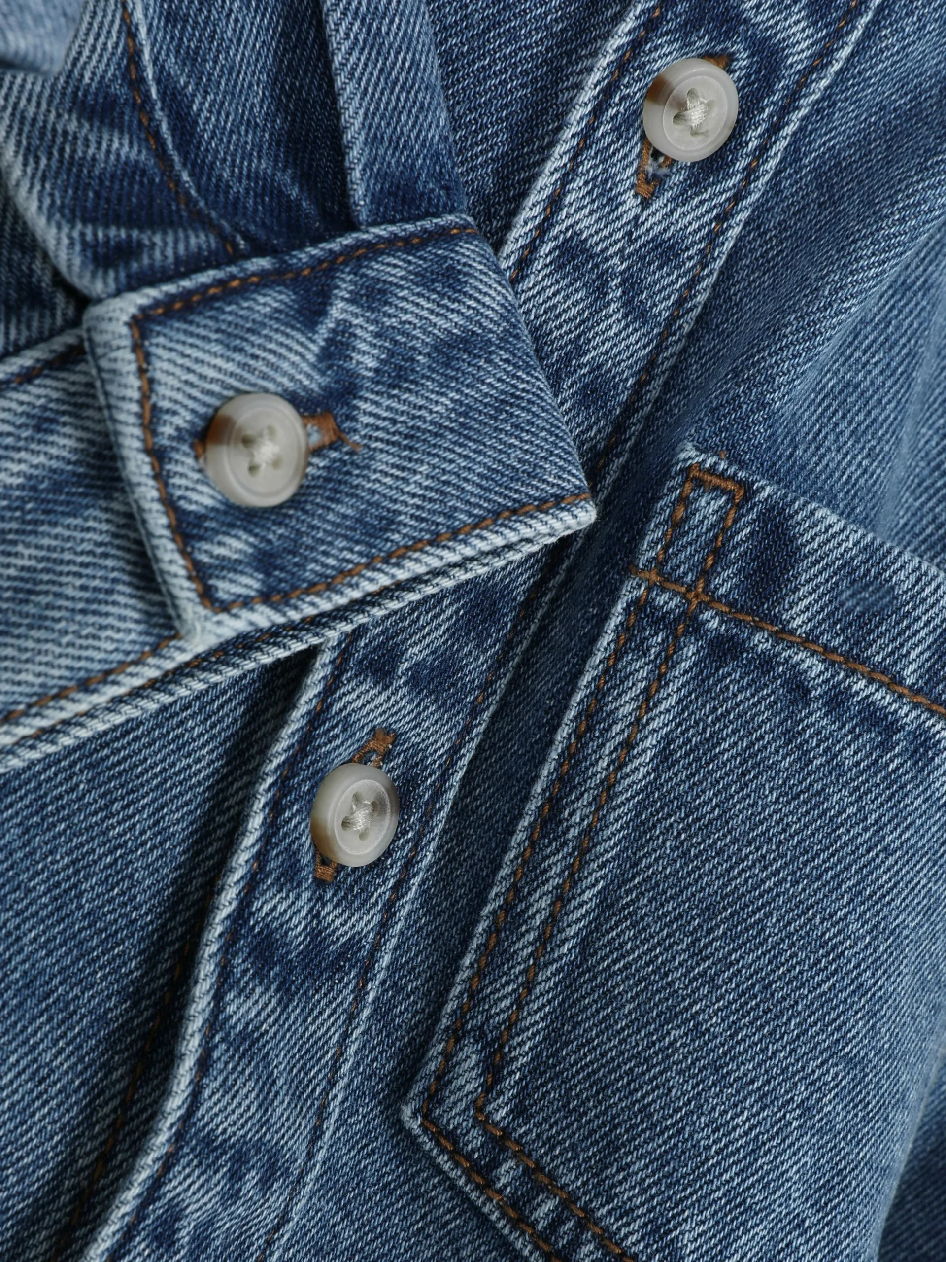 Discount Denim-Hemd Mit Knopfleiste Kinder Hemden