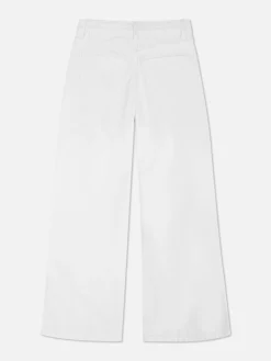 New Denim-Jeans Mit Weitem Beinschnitt Kinder Jeans