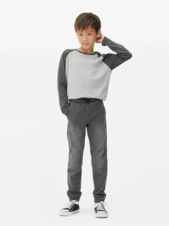 Discount Denim-Jeggings Mit Kordelzug Kinder Jeans