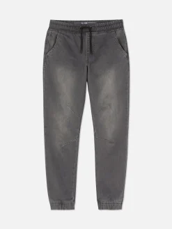 Discount Denim-Jeggings Mit Kordelzug Kinder Jeans