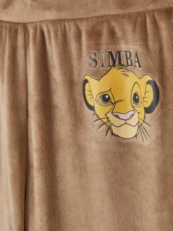 Clearance „Disney Der König Der Löwen“ Schlafanzughose Aus Velours Damen Schlafanzughosen