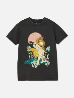 Sale „Disney Der König Der Löwen“ T-Shirt In Acid-Wash-Optik Zum 30. Jubiläum Kinder Tops Und T-Shirts