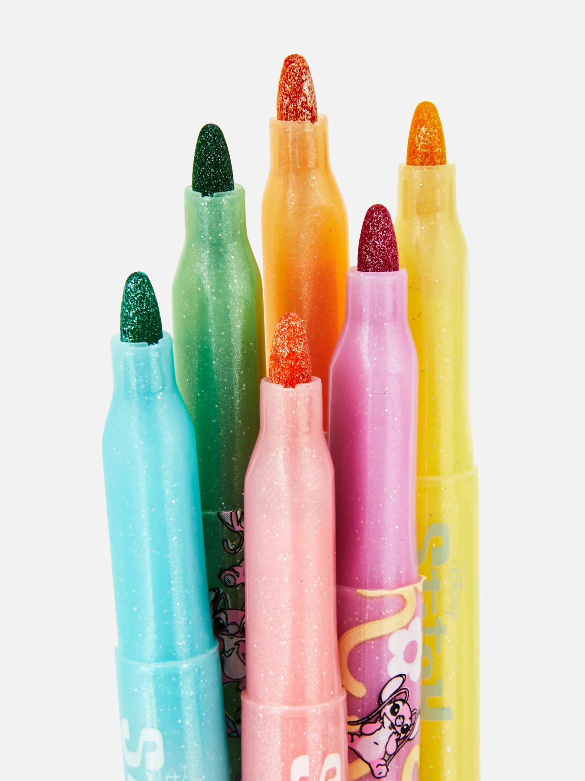 Online „Disney Lilo & Stitch“ Glitzer-Filzstifte, 6er-Pack Kinder Buntstifte