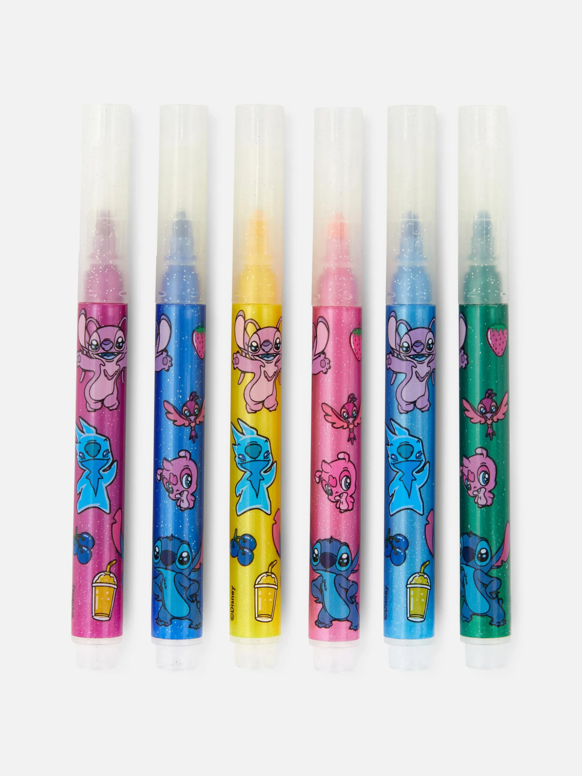 Hot „Disney Lilo & Stitch“ Glitzer-Filzstifte, 6er-Pack Kinder Basteln Und Handarbeiten