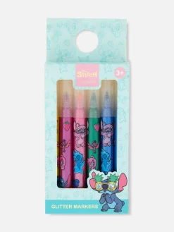 Hot „Disney Lilo & Stitch“ Glitzer-Filzstifte, 6er-Pack Kinder Basteln Und Handarbeiten