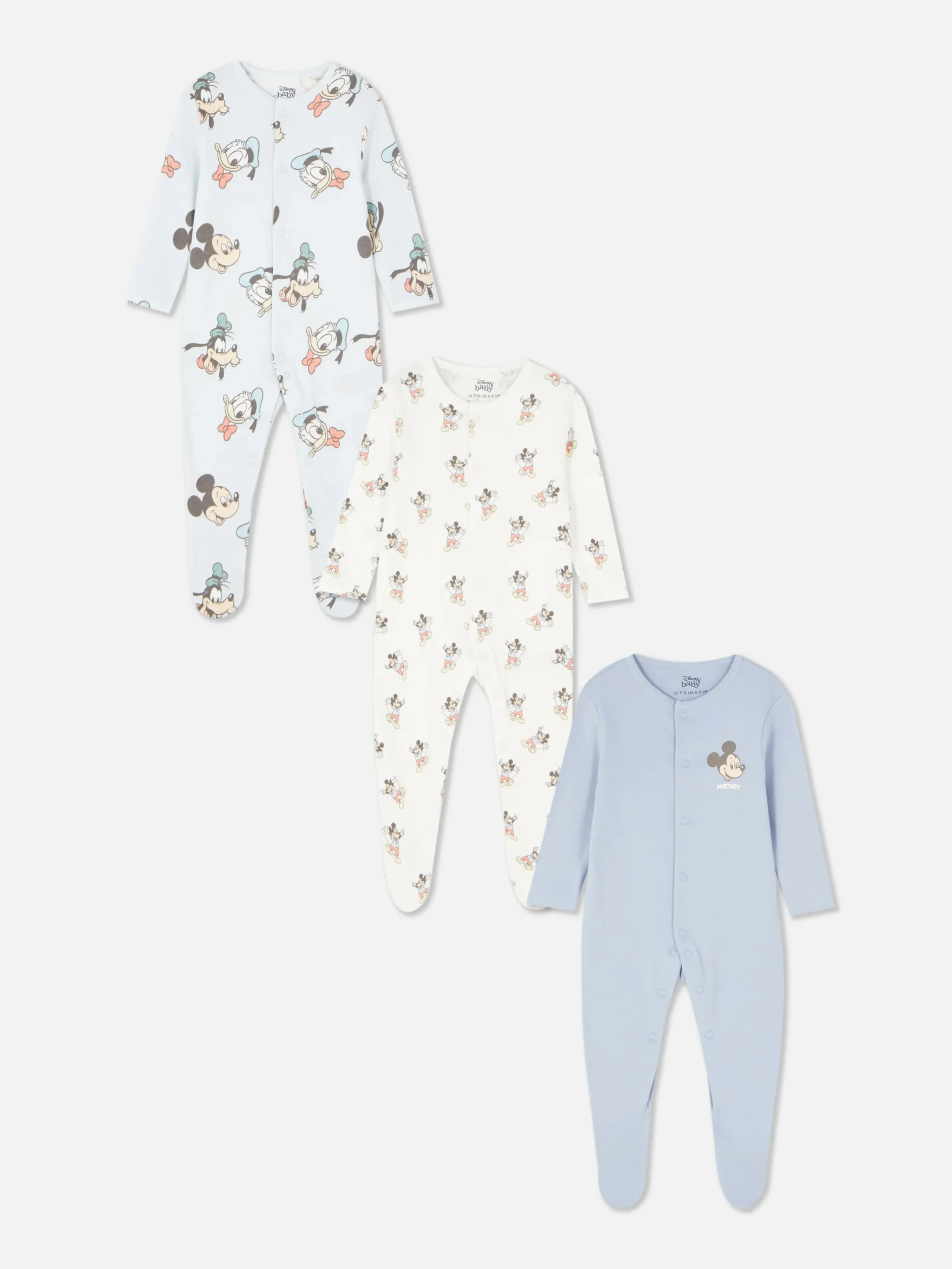 Hot „Disney Micky Maus & Freunde“ Schlafanzüge, 3er-Pack Babygirls Und Strampler