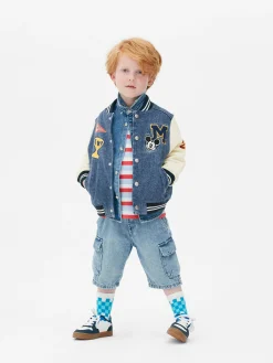 Online „Disney Micky Maus“ Jeansjacke Im College-Stil Kinder Jacken Und Mäntel