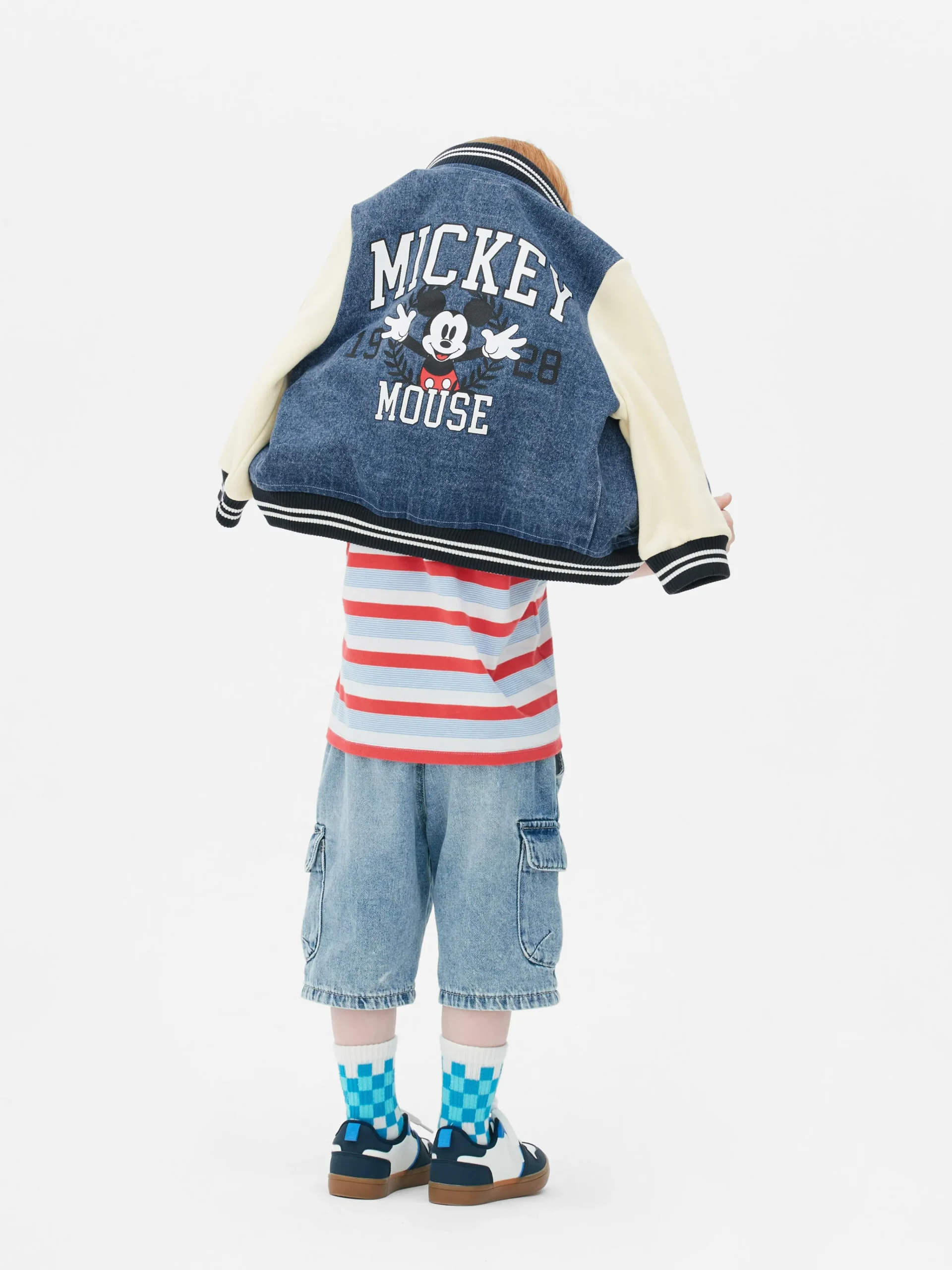 Online „Disney Micky Maus“ Jeansjacke Im College-Stil Kinder Jacken Und Mäntel