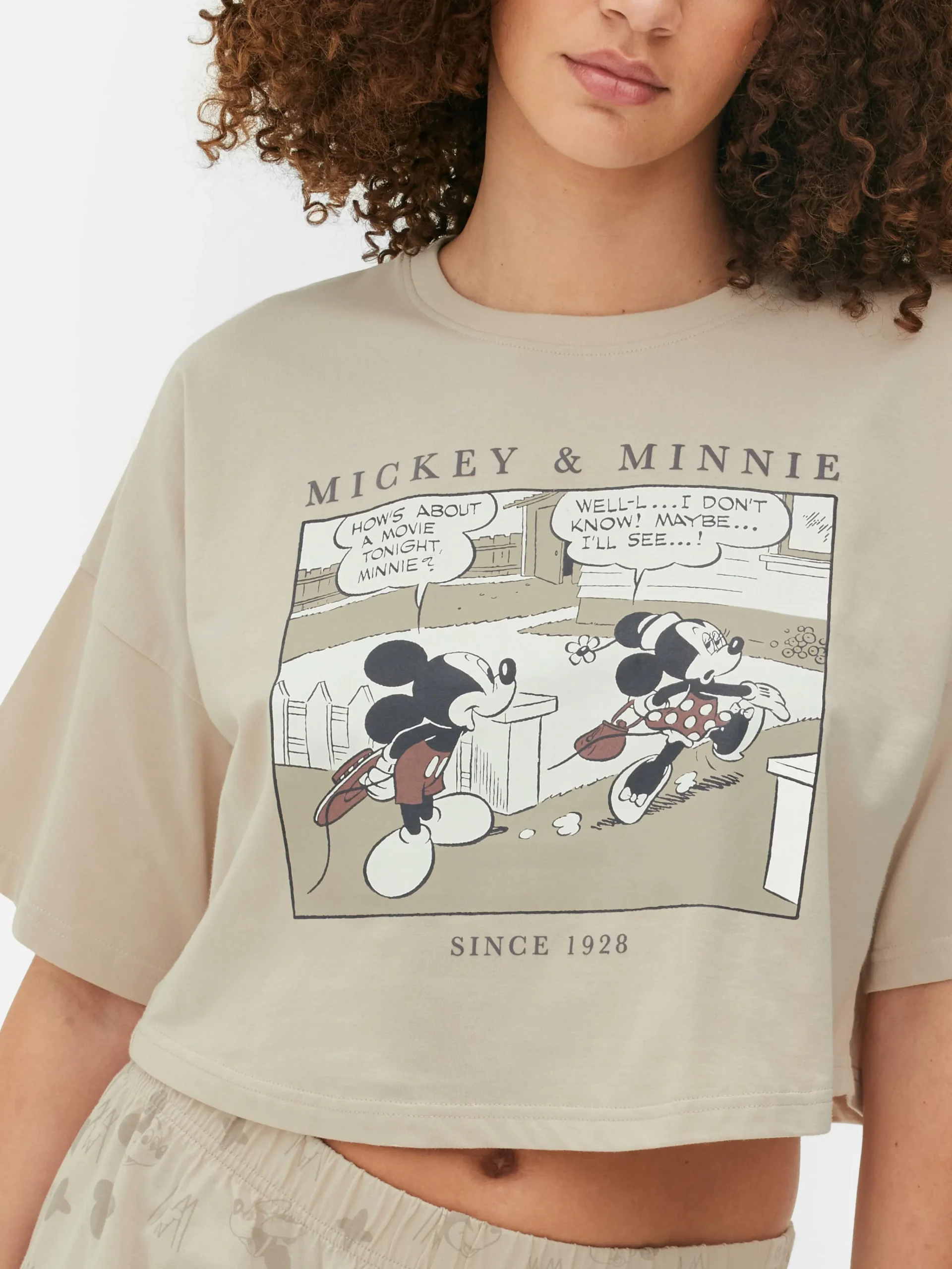 Sale „Disney Micky Maus“ Kurzer Schlafanzug Damen Schlafanzüge