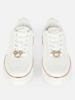 Hot „Disney Micky Maus“ Low-Top-Sneaker Mit Glitzer Damen Sneakers