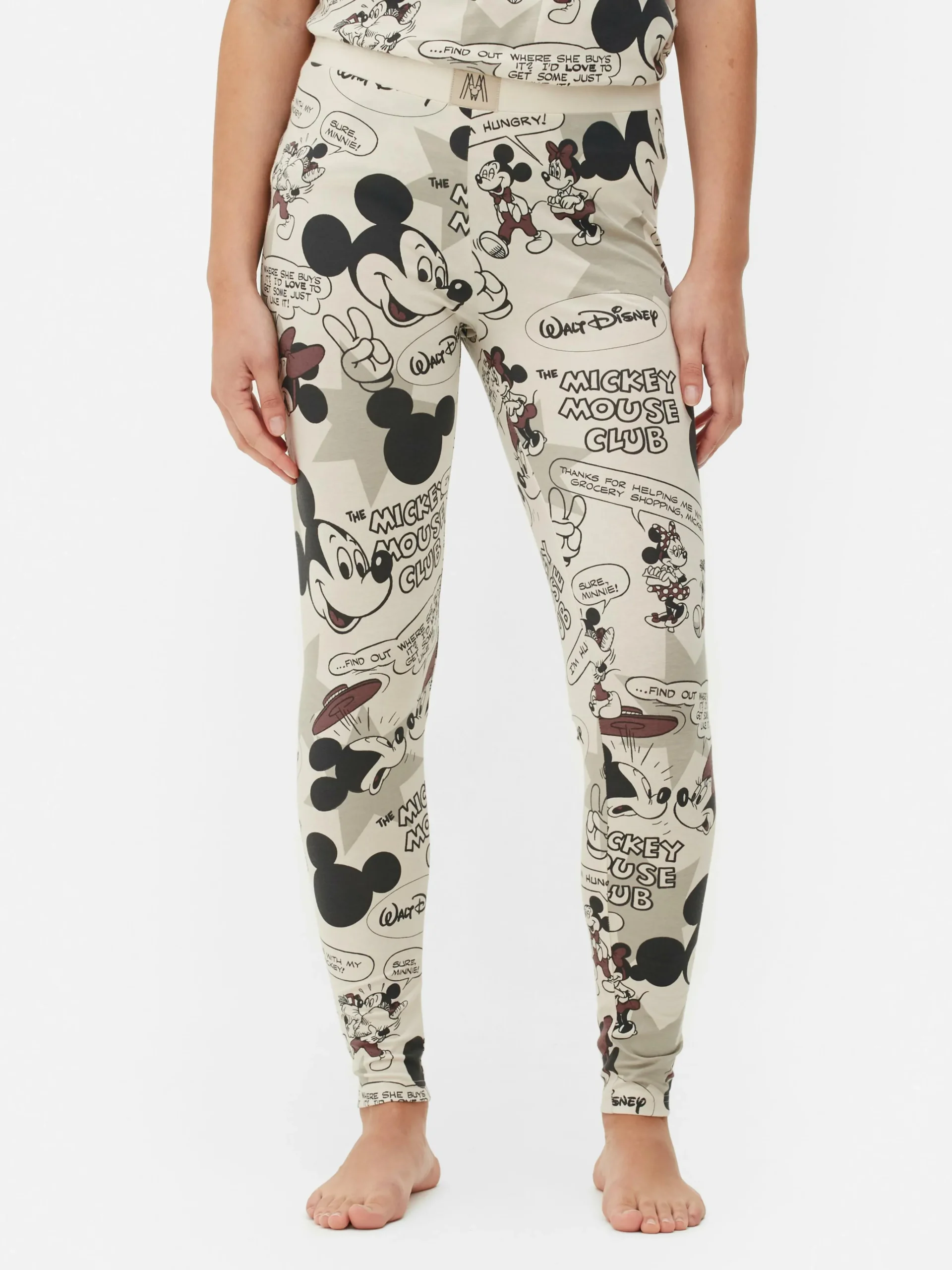 Hot „Disney Micky Maus“ Retro-Schlafanzug-Leggings Damen Schlafanzughosen