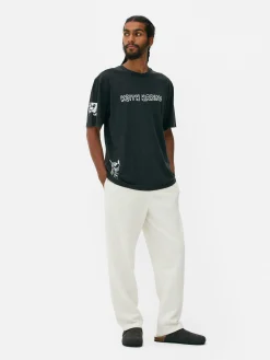 Outlet „Disney Micky Maus X Keith Haring“ T-Shirt Mit Acid-Waschung Herren Grafik-T-Shirts Und -Sweatshirts|Tops Und T-Shirts