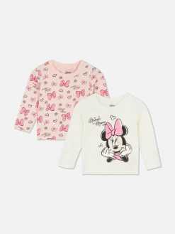 „Disney Minnie Maus“ Langärmelige T-Shirts, 2er-Pack Tops Und T-Shirts
