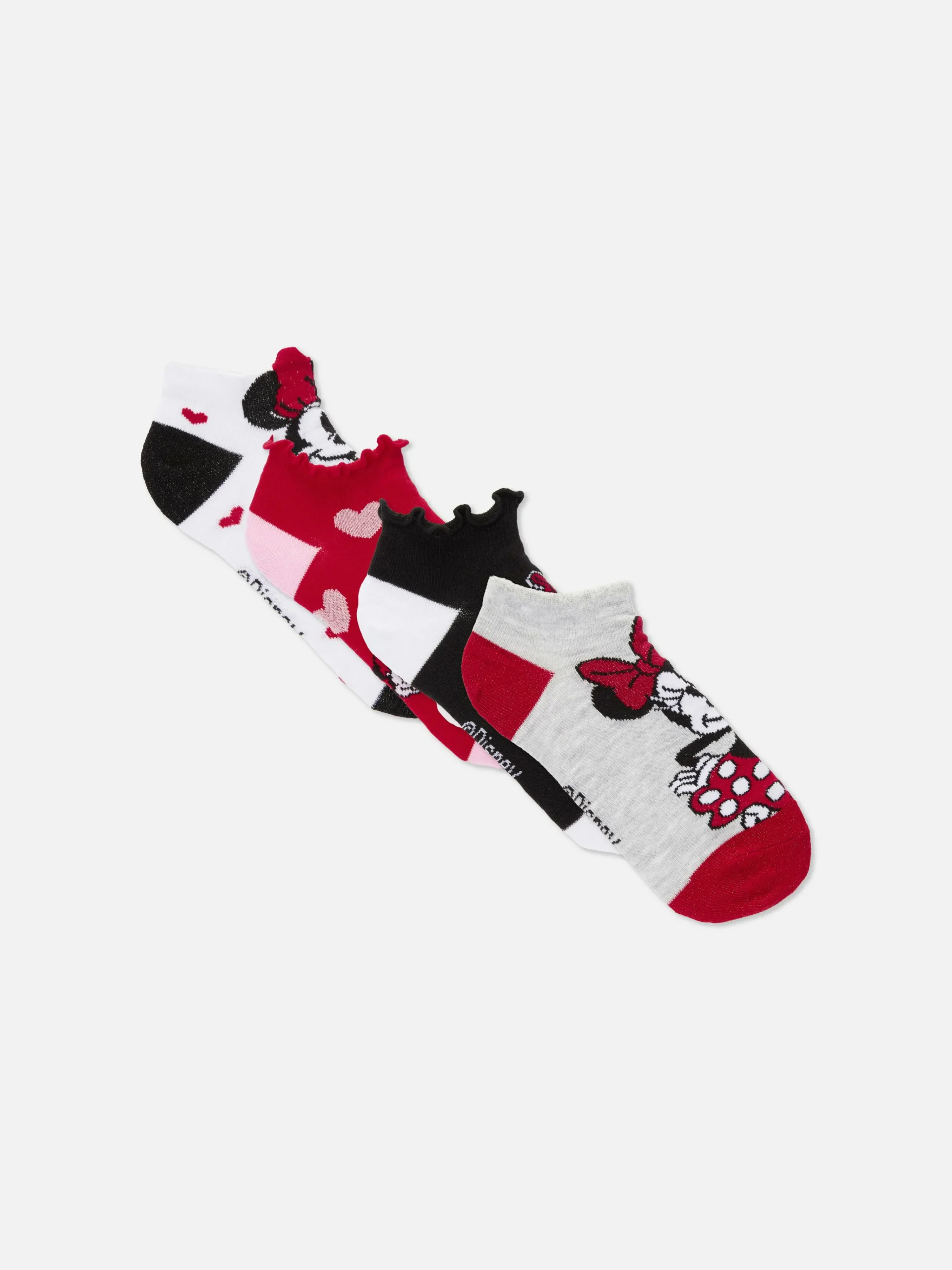 Clearance „Disney Minnie Maus“ Sneakersocken, 4er-Pack Kinder Socken Und Strumpfhosen