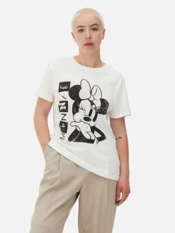 Outlet „Disney Minnie Maus“ T-Shirt Mit Grafik Damen Tops Und T-Shirts