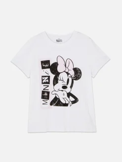 Outlet „Disney Minnie Maus“ T-Shirt Mit Grafik Damen Tops Und T-Shirts