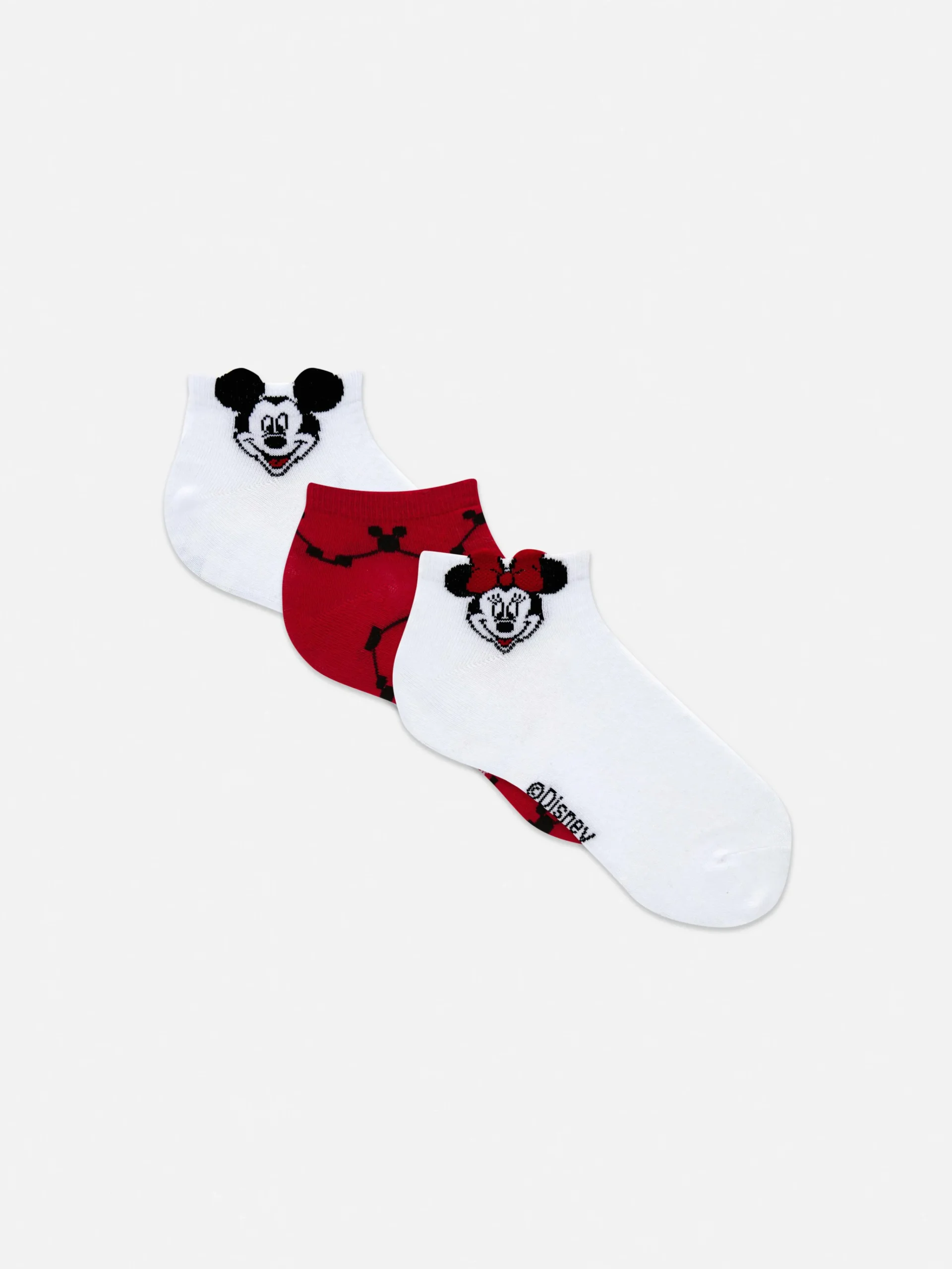 Best „Disney“ Sneakersocken, 3er-Pack Damen Socken