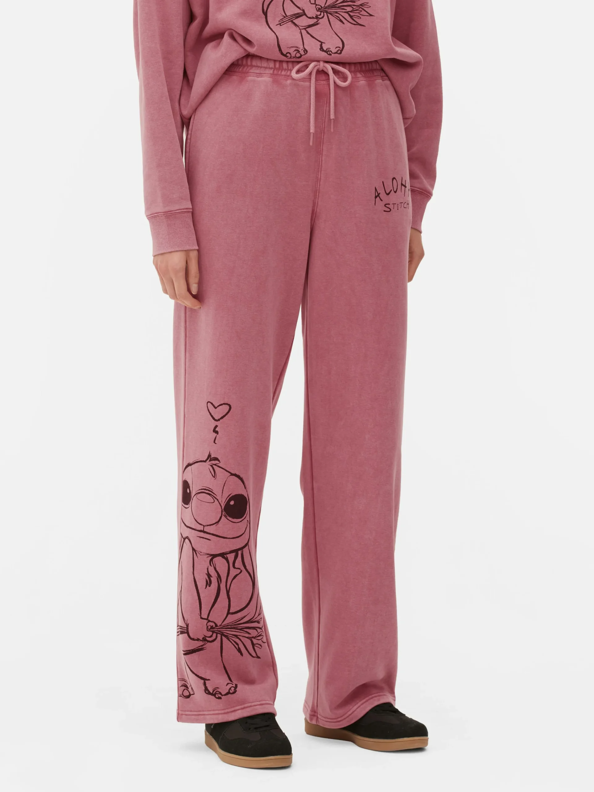 Hot „Disney Stitch“ Jogginghose Mit Geradem Bein Damen Jogginghosen