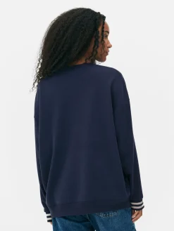 Best „Disney Stitch“ Sweatshirt Mit Kontrasttext Damen Hoodies Und Sweatshirts