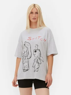 New „Disney Stitch“ T-Shirt Im Oversized-Look Damen Tops Und T-Shirts