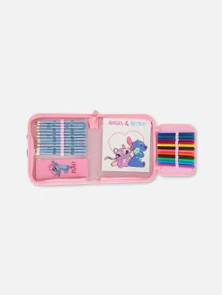 Sale „Disney Stitch Und Angel“ Schreibwarenset Kinder Buntstifte