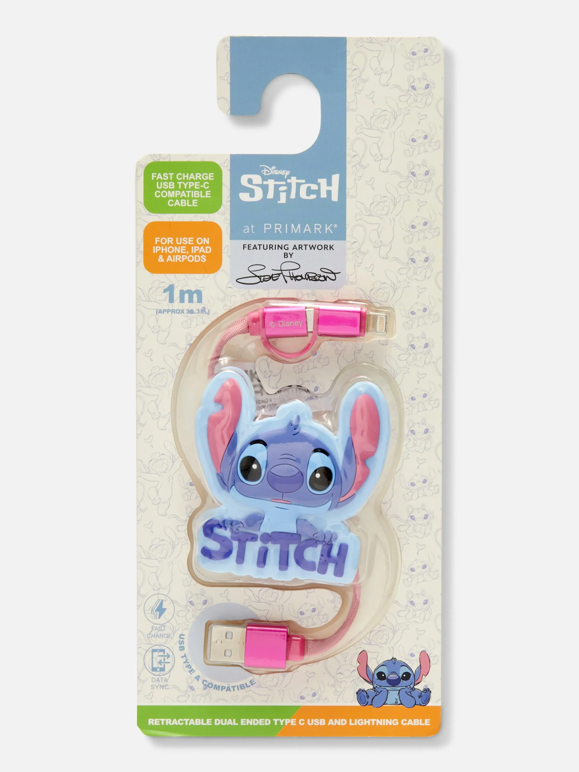 Sale „Disney Stitch“ USB-Kabel Ladegeräte