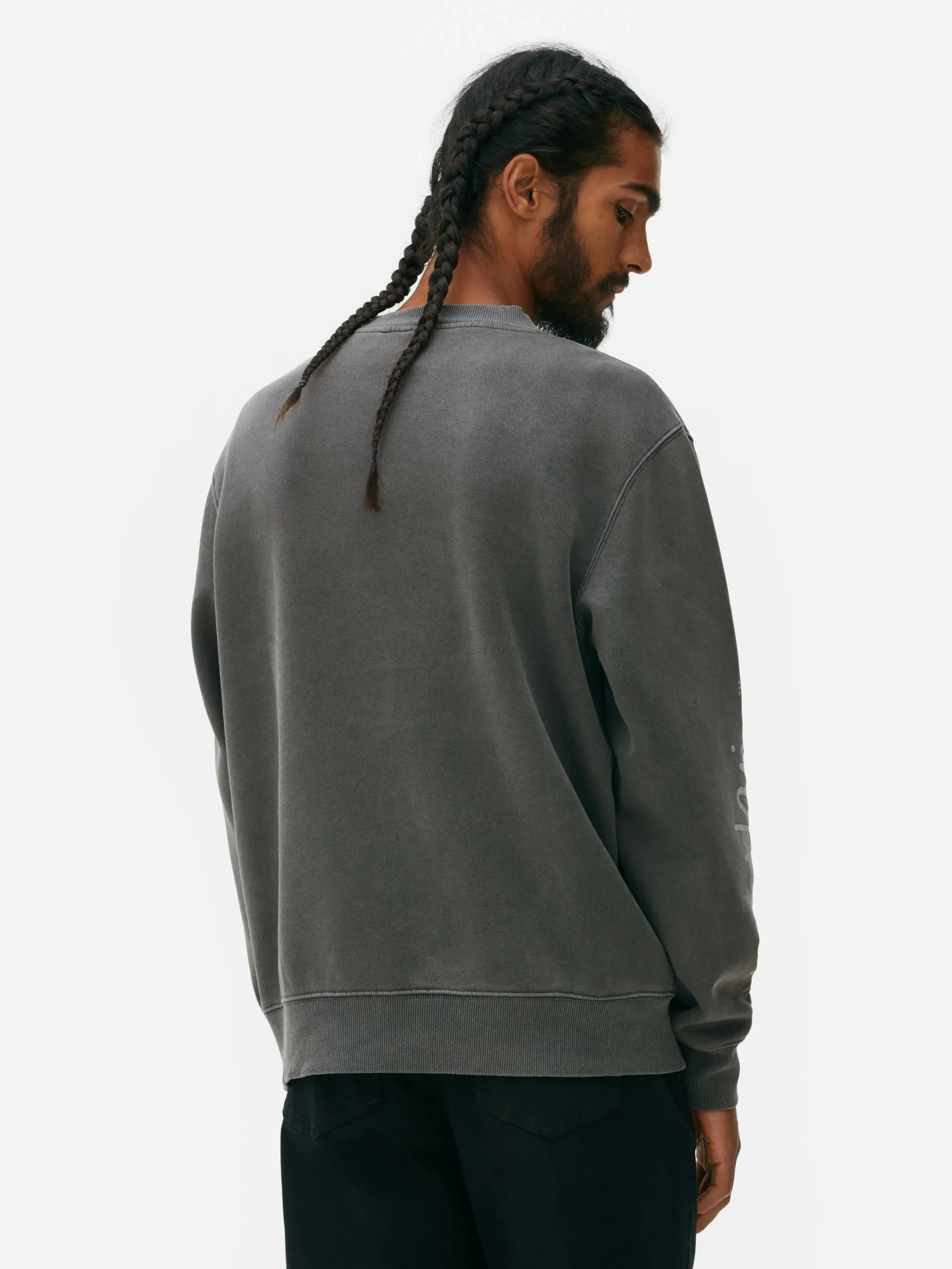 Hot „Disney“ Sweatshirt In Acid-Wash-Optik Herren Grafik-T-Shirts Und -Sweatshirts|Hoodies Und Sweatshirts