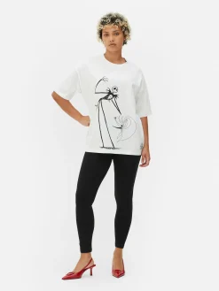 Sale „Disney The Nightmare Before Christmas“ T-Shirt Im Oversized-Look Damen The Nightmare Before Christmas|Halloween Alle