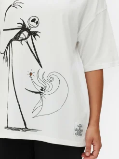 Sale „Disney The Nightmare Before Christmas“ T-Shirt Im Oversized-Look Damen The Nightmare Before Christmas|Halloween Alle